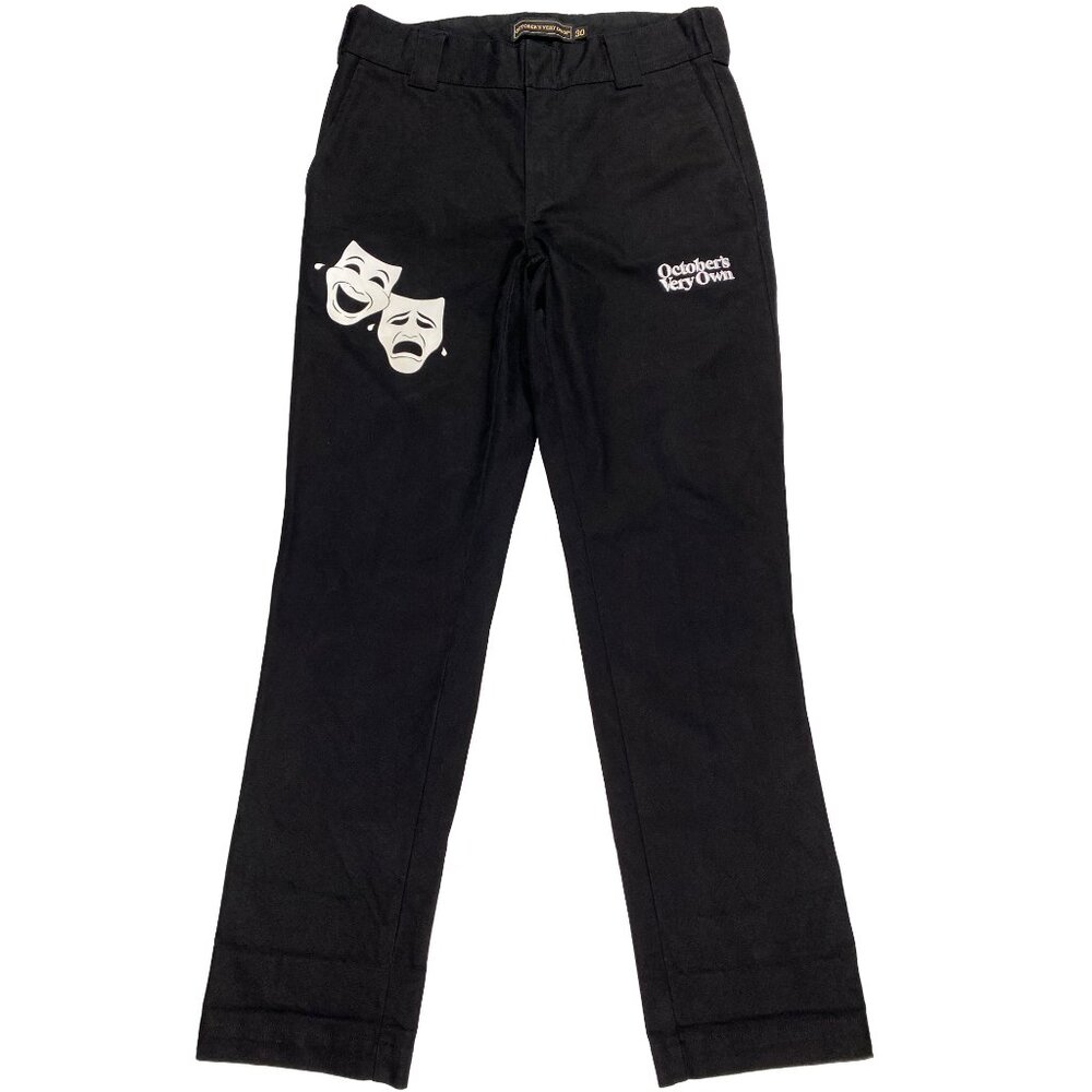 Octobers Very Own Laugh Now Cry Later Heavy Canvas Chino pants black mens 30x31